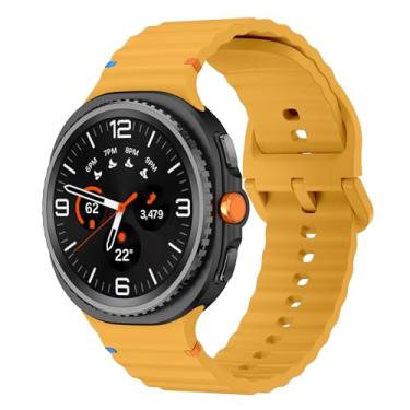 Imagem de Sodhad Pulseira esportiva compatível com Samsung Galaxy Watch 8 de 44 mm e 40 mm, mulheres e homens, pulseira esportiva de silicone macio para Galaxy Watch 8 Classic de 46 mm