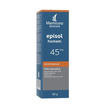 Imagem de Episol Homem Protetor Solar FPS 45 60g, Todos os tipos de pele, 60g