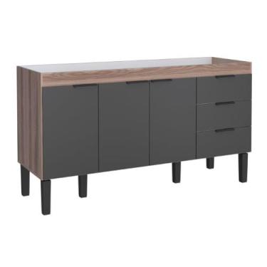 Imagem de Gabinete / Balcão FL de Cozinha em MDF / MDP para Pia de 1.60m 3 Porta