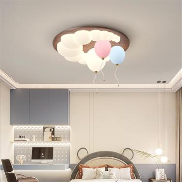 Imagem de OUFULA Nórdico Moderno Quarto Infantil Lâmpada De Teto LED Moda Criativo Balão Quarto Da Menina Estudo Jardim De Infância Decoração Luz (Estilo 9)