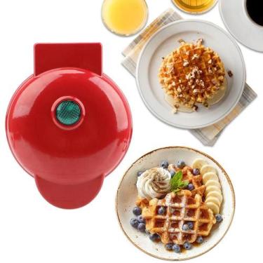 Imagem de Mini Panela Grill Waffle Coração Café Da Manha De Americano - Hyllis, 