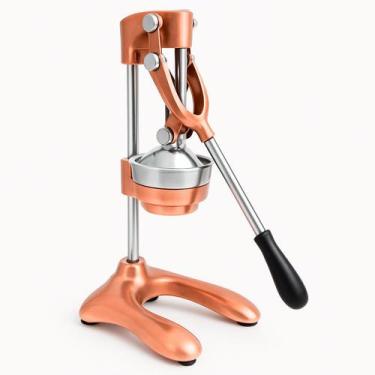 Imagem de Espremedor de Laranja Frutas Manual em Aço Inox Profissional - Cobre -