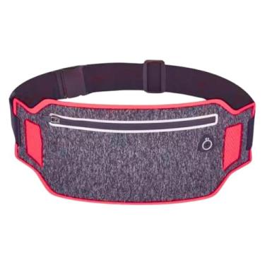 Imagem de Pochete Esportiva Impermeável Slim Fitness Masculina Feminina Porta Celular Transversal Perfeita Para Corrida Academia Ciclismo Ou Passeios Para Levar Seu Celular Documento e Chaves (Vermelho)
