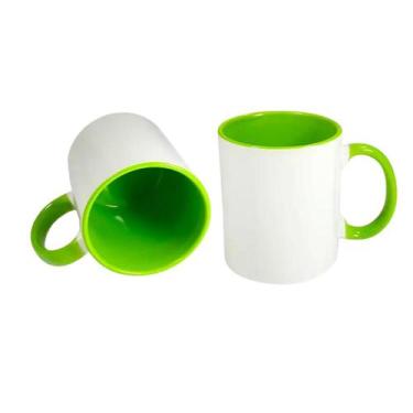 Imagem de Caneca Colorida para Sublimação - no-brand, Alça verde