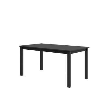 Imagem de Mesa Retangular 160x78cm Tampo em Mdf Monaco Preto