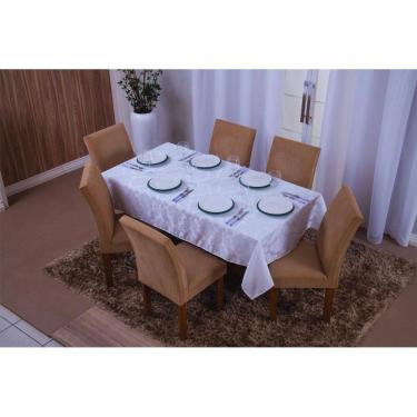 Imagem de Toalha De Mesa Retangular 6 Lugares Jacquard 1,35X2,00