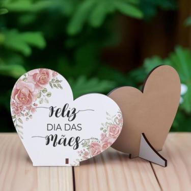 Imagem de Kit 15 Lembranças Dia Das Mães Mdf Coração Frase - R9 Decor, Amor mais
