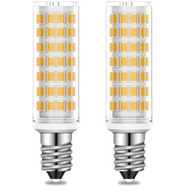 Imagem de Lâmpada LED E14 E14 lâmpada de base europeia lâmpada turca substitui lâmpada incandescente regulável 8W equivalente a 80W, AC 110V branco quente 3000K, 800LM (3000K)