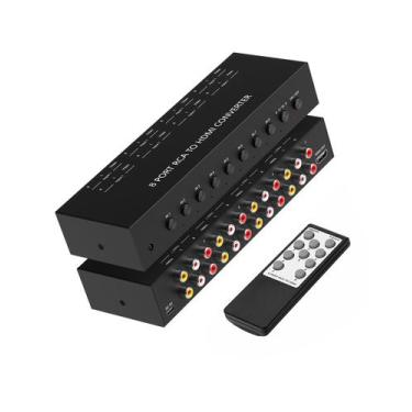 Imagem de Conversor RCA para HDMI OSEtub de 8 portas com suporte 1080P