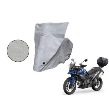 Imagem de Capa Protetora Moto Triumph Tiger 900 GT Pro Com Baú Cinza - Kahawai, 