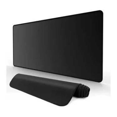 Imagem de Mouse Pad Gamer Speed, Extra Grande, Desk Pad Profissional Premium, Com Borda Costurada 120x60, Preto