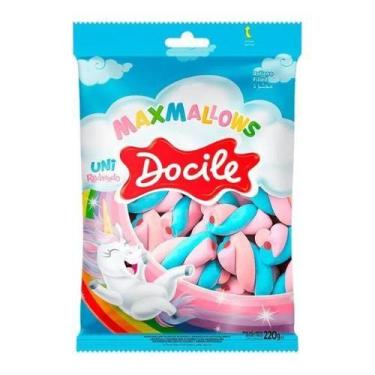 Imagem de Marshmallow Recheado Twist Color Unicórnio 220g - Docile