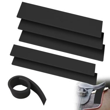 Imagem de Hezaosth 5 peças de almofada de sela de cavalo, calços de sela para alívio de pressão de cavalo, inserções de espuma de memória de absorção de choque para proteção de equinos, calços de suporte