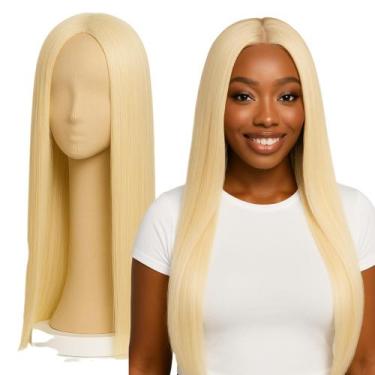 Imagem de Peruca Wig Orgânica Super Natural Lisa Loiro Claro sem Franja 65cm - M