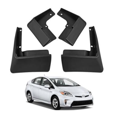 Imagem de Para-lamas e Protetores contra Respingos para Toyota Prius 2010-2015, Alargadores Para-lamas Dianteiros e Traseiros, Para-lamas em ABS, Protetores contra Lama Pedras e Detritos