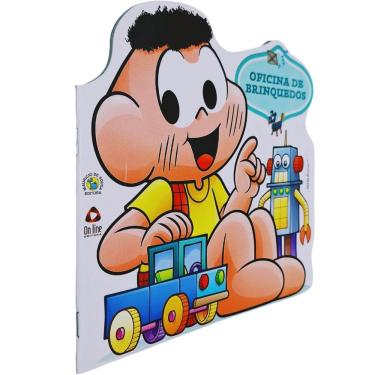 Imagem de Quadrinhos HQ Gibi Graphic Novel Cascão: Oficina de Brinquedos Livro Recortado Turma da Mônica Mauricio de Souza