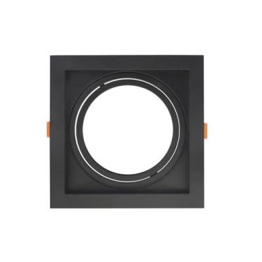 Imagem de Spot Decor Quadrado Recuado Black + Decker Embutir Par20 E27, Preto