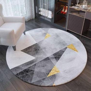 Imagem de Tapetes de área geométrica tapetes circulares branco ouro cinzento 100 cm 120 cm 140 cm 160 cm 200 cm tapete pequeno extra grande para sala de estar tapete de noite tapetes Y, 120 cm