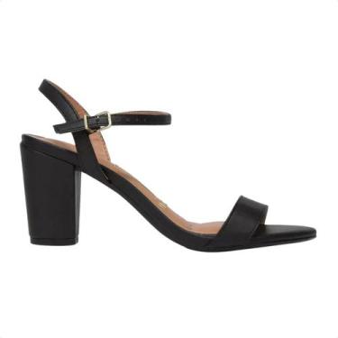 Imagem de Sandália Feminina Salto Médio Grosso Vizzano, Preto, 37
