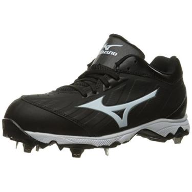 Imagem de Mizuno Tênis de softbol feminino 9-Spike Advanced Sweep 3, Preto/branco, 7.5 Wide