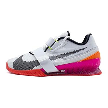 Imagem de Nike Tênis para halterofilismo Romaleos 4 SE (DJ4487-121, branco/carmesim brilhante/rosa explosão/preto), Branco fúcsia, 42 BR