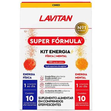 Imagem de Lavitan Super Fórmula Efervescente Kit Energia Fisíca Mental