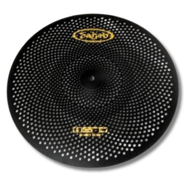 Imagem de Prato 20 Ataque Crash Silent Aço Hero Mute Preto Turbo