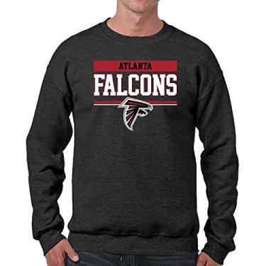 Imagem de Team Fan Apparel NFL Adult Property of Crewneck Moletom de lã - masculino e feminino - Mantenha-se aquecido e represente seu time com estilo