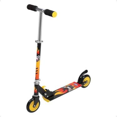 Imagem de Patinete Juvenil Preto, Base Larga Antiderrapante, Guidão Ajustável em Alumínio, Rodas PVC, Suporta 50kg,