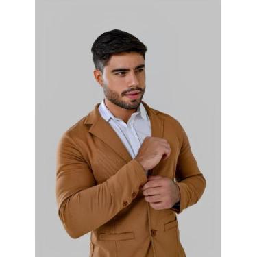 Imagem de Blazer Masculino Slim Esporte Fino Elastano Premium debatt jeans, Cara
