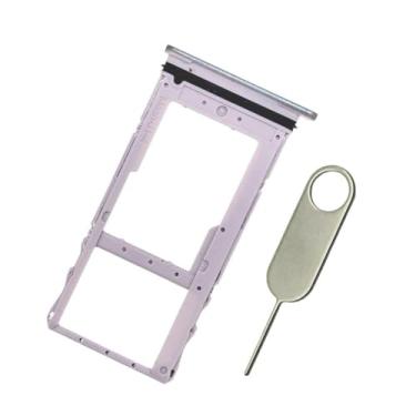 Imagem de PHONSUN Suporte de compartimento SD de substituição para bandeja de cartão SIM único para Motorola Moto G Stylus (5G) 2022 XT2215 - (verde espuma marinho)