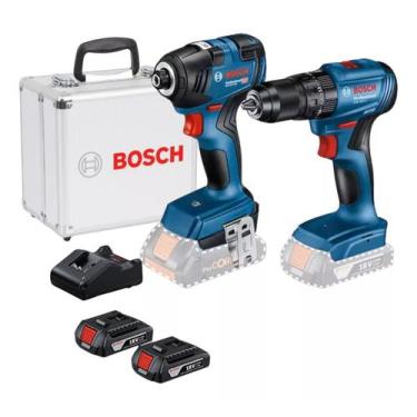 Imagem de Combo parafusadeira e furadeira 18v impacto + maleta - bosch 0615a0025