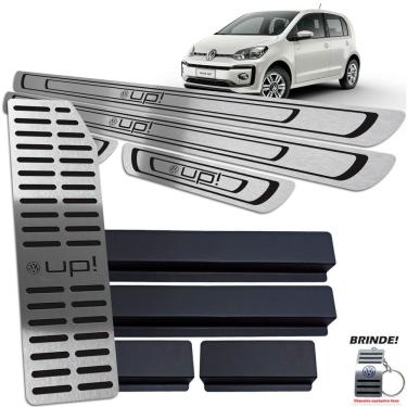 Imagem de Soleiras + Descanso de Pé Up 2014 A 2020 Preto Baixo Relevo