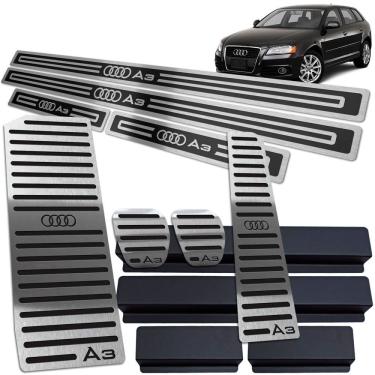 Imagem de Soleira + Pedaleira Descanso Audi A3 Manual 2007 2013 Preto