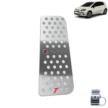 Imagem de Descanso De Pé Fiat Punto T-Jet 2013 A 2017 Aço Inox Prata