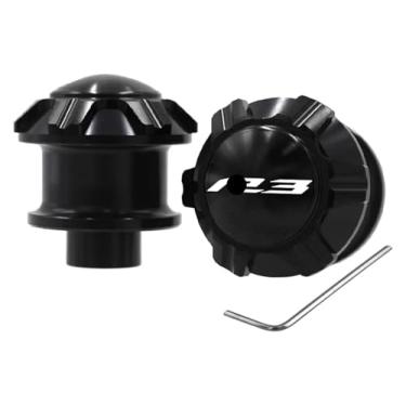 Imagem de BYYINGSUS Compatível com YZF R3 R25 MT03 MT-03 MT25 MT-25 Acessórios de motocicleta CNC Parafusos de suporte deslizante de carretel de braço oscilante (R3 preto)