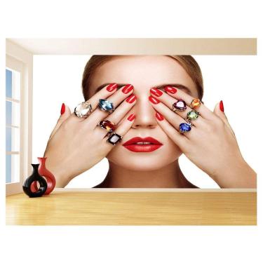 Imagem de Papel De Parede Salão De Beleza Maquiagem Make 3,5M Slb91