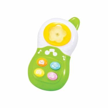 Imagem de Brinquedo Telefone Celular Bebê Infantil Didático Musical Luz E Som Zi