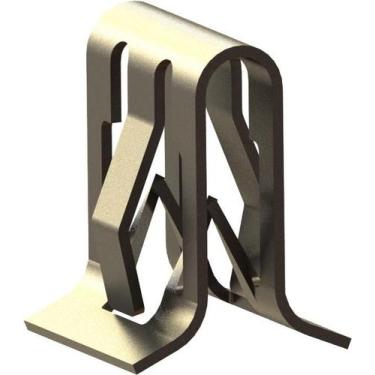 Imagem de Grampo Presilha Metal Console Soleira 10Peças - Mestre da Fixação