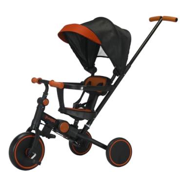 Imagem de Carrinho, Triciclo, Andador e Bicicleta de Equilíbrio 4 em 1 Preto Yuupi