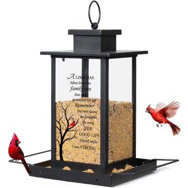 Imagem de Presentes de simpatia pela perda do ente querido, alimentador de pássaros cardeal memorial para atividades ao ar livre, presentes exclusivos de luto e aborto espontâneo para mães, mulheres, perda do