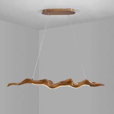 Imagem de Lustre de Led Vintage Iluminação Mesa de Jantar Luz Pendente Estilo Japonês Wabi-sabi Luz Pendente para Cozinha Ilha Sala de Estar Quarto Cabeceira Sala de Jantar Corredor Luminária de Teto