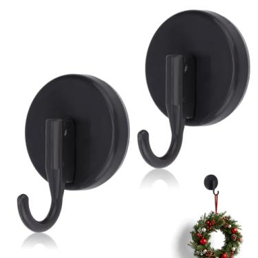 Imagem de 2un Ganchos Ventosa para Guirlanda, Ganchos de Guirlanda Resistentes para Porta de Entrada Janela Vidro Porta Natal Ação Graças Halloween Dia dos Namorados Páscoa Decoração (Preto)