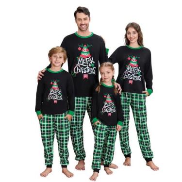 Imagem de Conjunto de pijamas de Natal e pijamas que combinam para a família - I