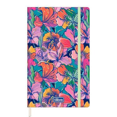 Imagem de Caderno sem Pauta Fitto Trend Sketchbook Costurado 80 Folhas Floral - Tilibra 