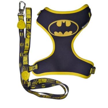 Imagem de Kit Peitoral Air Batman Ajustável para Cães FreeFaro, P