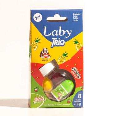 Imagem de Protetor Labial Laby Trio Push Pull 3,5g  Chita Abacaxi, Azedinha Mora