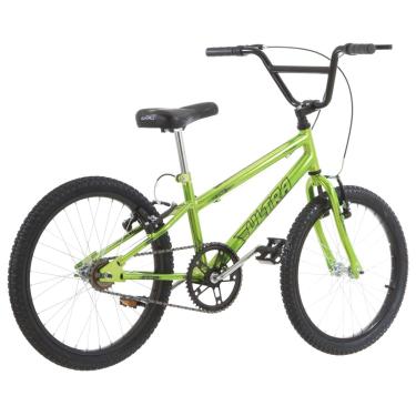 Imagem de Bicicleta de Passeio Ultra Bikes Esporte Chrome Line Rebaixada Aro 20 Reforçada Freio V-Brake Infantil Juvenil Verde Green