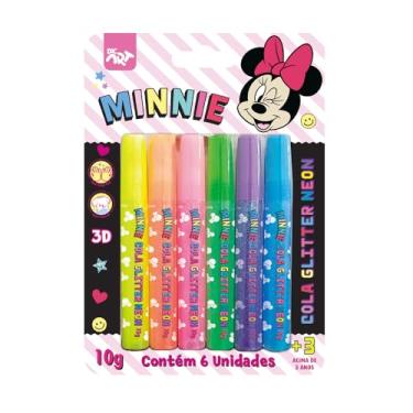 Imagem de DAC - Cola Glitter Neon com 6 Cores - Minnie