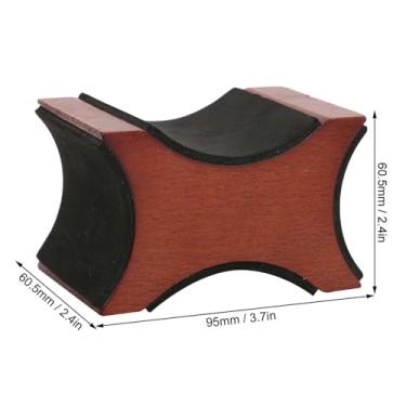 Imagem de Domary Guitarra Pescoço Resto Suporte de Mesa Universal Ferramenta Reparo Instrumento Musical para Guitarra Baixo Ukulele Banjo Mogno